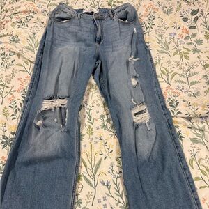 Hollister Light Blue Distressed Women's Jeans